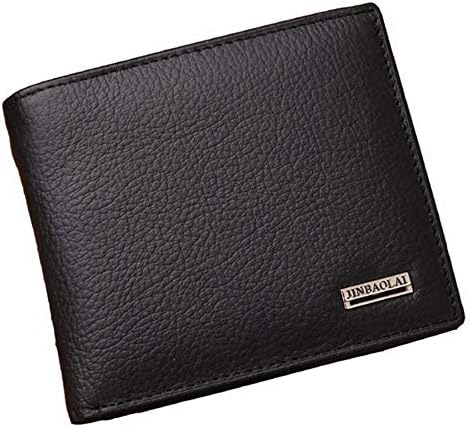Genuine Leather Men Wallets Short Design ID Card Holder Waterproof Black Male Wallet Casual Top Quality Men Purse