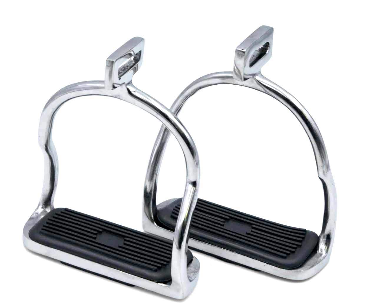 Amka stainless steel safety stirrup irons, 1 pair