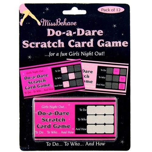 Alandra Hen Night Party Do a Dare Scratch Cards Game - Party Dares - 10 Players - Ages 6+