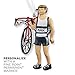 Gone For a Run Triathlete Christmas Ornament | Triathlon Ornaments Guy | Brunette