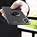 HONTECH Compatible iPhone Xs Max 6.5” 2018 Case, Ultra Thin Soft TPU 360 Rotating Magnetic Car Mount Kickstand Holder Cover, Black-Black