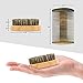 Beard Brush Kit Boar Bristle Brush and Sandalwood Comb with Storage Bag for Men, Fine & Coarse Teeth Dual Brush for Mustache Anti-Static