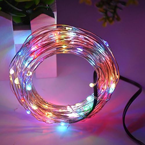 XFT-CK 10m/33FT 100 LEDs String Light With Battery Powered - Fairy Lights Starry Lights for Christmas Halloween Party Decoration( Rainbow )