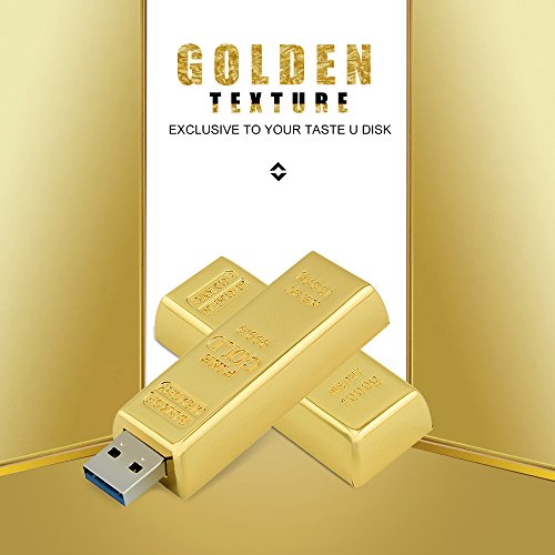Usbkingdom 16GB USB 3.0 Flash Drive Super Speed Metal Bullion Gold Bar Shape Pendrive Memorias USB Memory Stick - Thumbnail 2