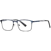 LKEYE Distance Nearsighted Glasses Blue Light Glasses Men Women Metal Spring Hinge Myopia Eyeglasses