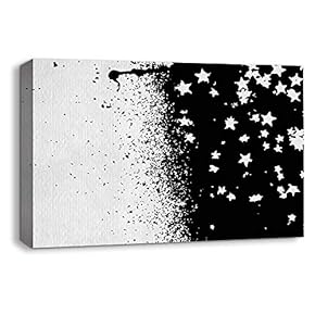 Canvas Wall Art Rustic Ink Pictures Home Wall Decorations for Bedroom Living Room Paintings Canvas Prints Framed - 12x18 inches