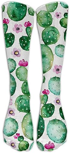 Over The Calf Tube Ankle Socks Knee Length Opuntia Cactus Flowers Sock Sport Legs/Boots Knee High Mid-calf