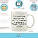 I'm Trying To Be Awesome Today Funny Coffee Mug 11 oz - Christmas Gift For Men and Women, Him or Her - Best Birthday Present Idea For Dad, Mom, Husband, Wife, Boyfriend, Girlfriend, Coworkers