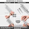 SLKIJDHFB-2-Pieces-Hair-Cutter-Comb-Double-Sided-Hair-Razor-Comb-Hair-Thinning-Cutting-Comb-Hair-Styling-Razor-Scissor-Combs-with-10-Pieces-Stainless-Steel-Blade-Replacement-for-Hair-Thinning-Cutting- LENNI 2 Pieces Hair Cutter Comb Double Sided Hair Razor Comb Hair Thinning Cutting Comb Hair Styling Razor Scissor Combs…