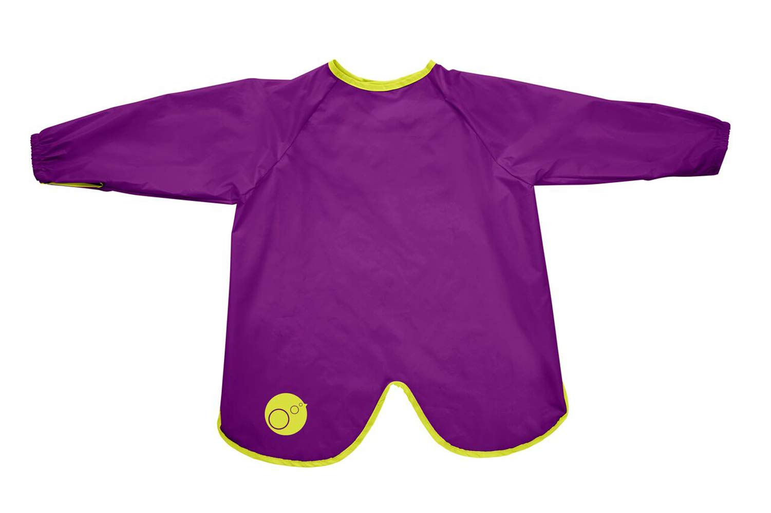 b.box Waterproof Large Smock Bib with Long Sleeve and Machine Washable (Passion Splash)