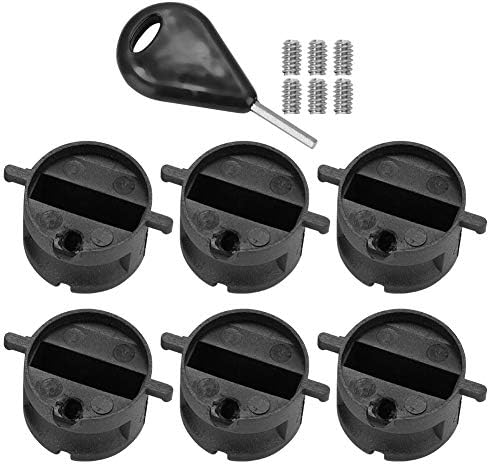 zhichu985 6PCS Surfboard Plug Box FCS FIN G5 Plugs Box With Wrench Sup Board Surfing Leash Plug Tail Rudder Slot