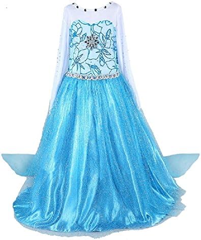 Anbelarui Girls Princess Party Cosplay Costume Long Dress up 3-9 Years