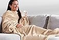 Sharper Image Heated Wearable Blanket - Tan
