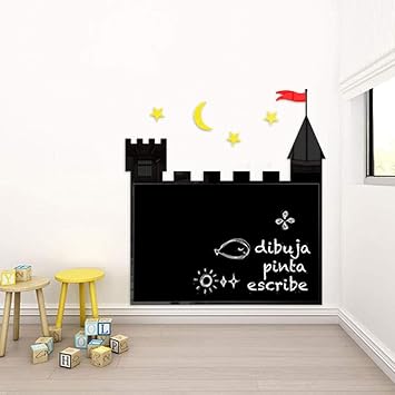 Castillo Pizarra Pizarra Pared Magnetica Hogar Ninos Graffiti