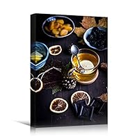 Canvas Wall Art Tea Preparation Coffee Drinks Kitchen Multicolor Photography Rustic Urban - 12x18 inches