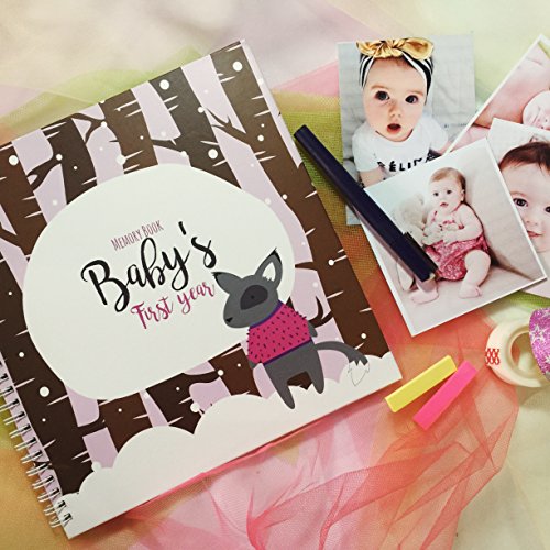 MEMORY BOOK + STICKERS - Unconditional Rosie Baby Girl’s First Year Record Book With 12 Milestone Stickers Included - Thumbnail 4