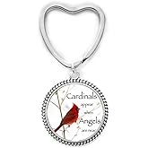 QK0O97 Red Cardinal Bird Jewelry - Cardinal Key Ring Keychain for Christmas