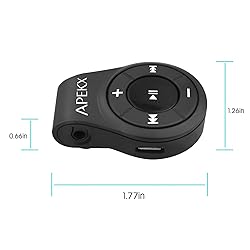 APEKX Clip Bluetooth Audio Adapter for