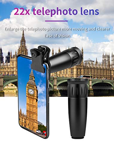 1 Camera+Telephoto+Fisheye+Telescope+Tripod