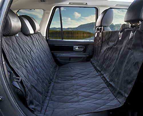 Wild Pawz Premium Pet Seat Cover - Waterproof, Nonslip, Adjustable Dog Hammock In Black For Cars, SUVs &amp; Trucks With Seat Belt Openings
