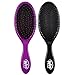 Wet Brush Original Detangler - Purple and Black (Pack of 2) - Exclusive Ultra-soft IntelliFlex Bristles - Glide Through Tangles With Ease For All Hair Types - For Women, Men, Wet And Dry Hair