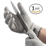 Epica Superior Quality Cut Resistant Gloves with CE Level 5 Protection, 1 Pair-3 Year Warranty