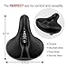 Bike Seat Cushion – Bicycle Accessories for Men and Women – Big Comfort Saddle. Universal Cycling Seats. Most Comfortable Saddle Accessory. Cushioned for Mens or Womens Suspension, Spin, or Cruiserthumb 1