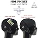 Temple Tape Headbands for Men and Women - Mens Sweatband & Sports Headband Moisture Wicking Workout Sweatbands for Running, Cross-Train, Yoga and Bike Helmet Friendly - Pocket Edition - Black
