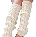Senchanting Lady Winter Warm Leg Warmer Cable Knitted Crochet Long Socks Legging