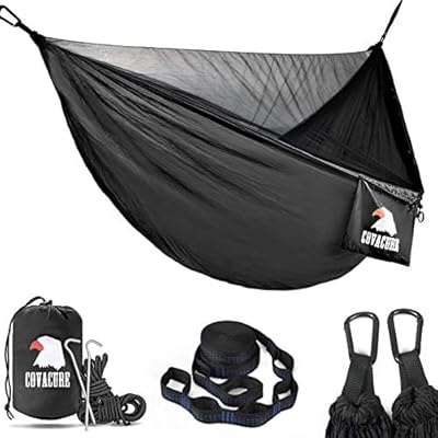 Covacure Camping Hammock - Lightweight Double Hammock, Hold Up to 772lbs, Portable Hammocks for Indoor, Outdoor, Hiking… 51dQzf3s7gL
