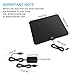 Amplified HDTV Antenna-Ecandy 50 Miles Range Digtial HD Antennas with 13ft Copper Coaxial Cable