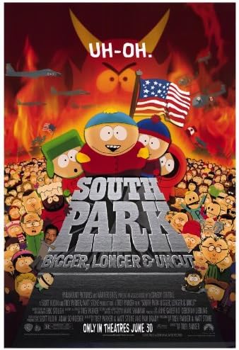 Amazon Com South Park Bigger Longer And Uncut Credits Movie Poster Lithographic Prints Posters Prints
