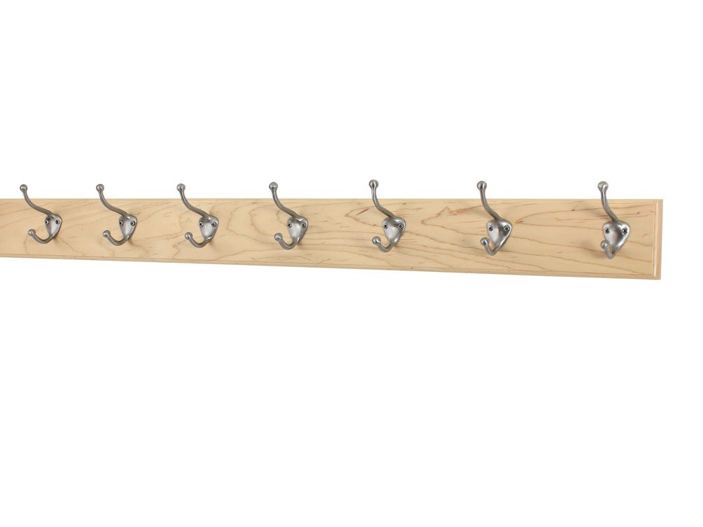 Best Honey Maple Hook Mounted Coat Rack