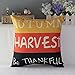 Decorative Linen Cloth Halloween Pumpkin Pillow Case 18 x 18 inch Thanksgiving Pillow Case (J)