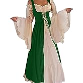 Abaowedding Womens's Medieval Renaissance Costume Cosplay Over Dress