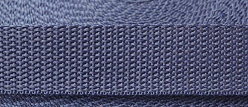 5 Metres ( Approx ) of NAVY BLUE Colour Polypropylene WEBBING approx 25 mm / one Inch Wide .