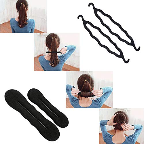 70 PACK Hair Styling Accessories Kit Set,Sonku Magic Bun Maker Hair Braid Tool for DIY Clip Curler Roller Twist for Girls and Women