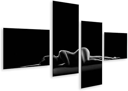 Tableau Tableaux Sur Toile Nu Artistique Corps Nu Parfait Femme Sexy Sur Fond Sombre Photographie Noir Et Blanc Prise De Vue En Studio Impression Image Motif Moderne Decoration Affiche Photo Qsk Amazon Fr
