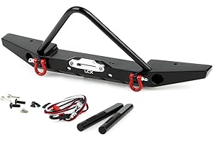 LCX Racing 1/10th RC Crawler Car Metal Front Bumper for TRX4 Axial SCX10 II 90046 SCX10