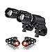 Night Eyes-Ultra Bright 500Lumen XML-T6 LED Bicycle headlight-Extremely Bright LED Flashlight -Fit All Bike - with Free Alumium Taillight Bonus-Easy Install No Need Tool-2 PACK