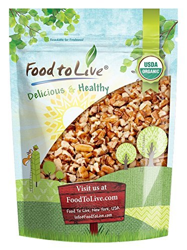 image for Organic Raw Pecan Pieces by Food to Live (Fresh Nuts, Bulk, Non-GMO, U