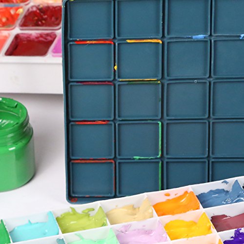 Transon Paint Palette Box 36 Deep Wells Airtight Stay Moist with 1