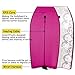 GYMAX Body Board, 41 Inch Lightweight Bodyboard for Kids Teens Adults, with EPS Core, Slick Bottom, IXPE Deck, Leash (Rose Red)