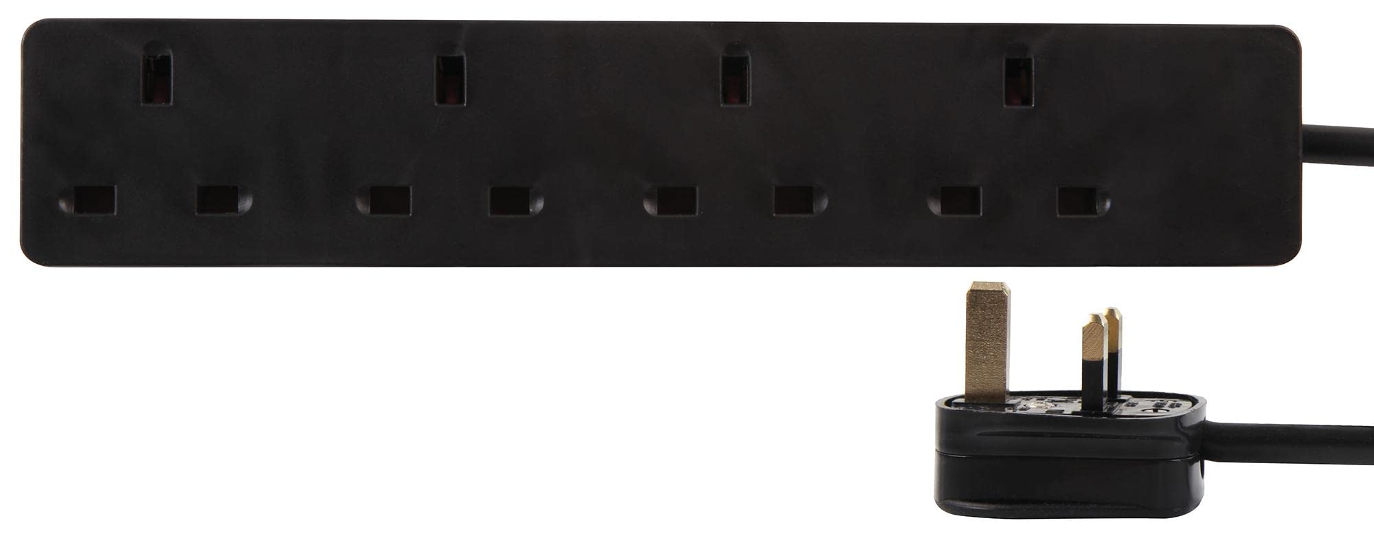 PRO ELEC PELB1412 4-Gang Extension Lead, 15m, Black