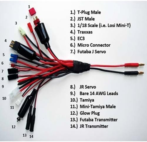 14 Lead Rc Multi Charging Cable