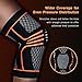ZetHot Knee Compression Sleeve Support Brace（Pair） Knee Brace for Running, Jogging, Sports, Joint Pain Relief, Arthritis and Injury Recovery (M)