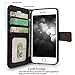 iPhone 6 Case, iPhone 6S case, iPhone 6 / 6S Wallet Case, Cellularvilla Shiny Diamond Bling [Credit Card Holder Slot] Protective Pu Leather Wallet Case for Apple iPhone 6 / 6S 4.7 inch - Black