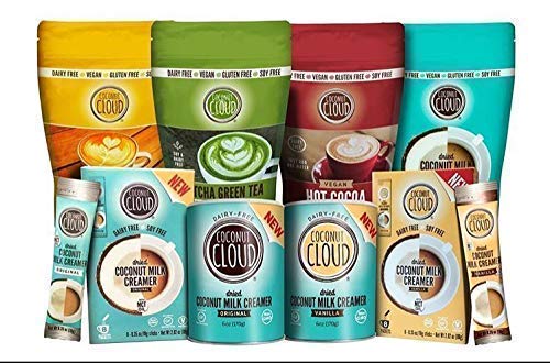Coconut Cloud: Vanilla Dairy-Free Vegan Creamer | Coconut Powdered Milk + MCT Oil. Vegan, Minimally Processed (Plant Based, Non GMO, Gluten & Soy Free, Individual To-Go Sticks), 24 Sticks - Thumbnail 6