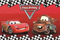 Botong 7x5ft Cartoon Car Birthday Party Themed