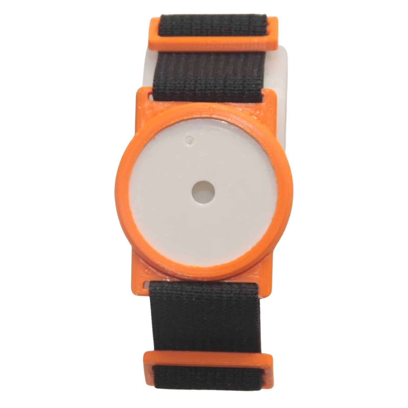 CGM Clips UK - Sensor Armband Holder/Protector Compatible with Freestyle Libre 1/2 (Orange/Black)